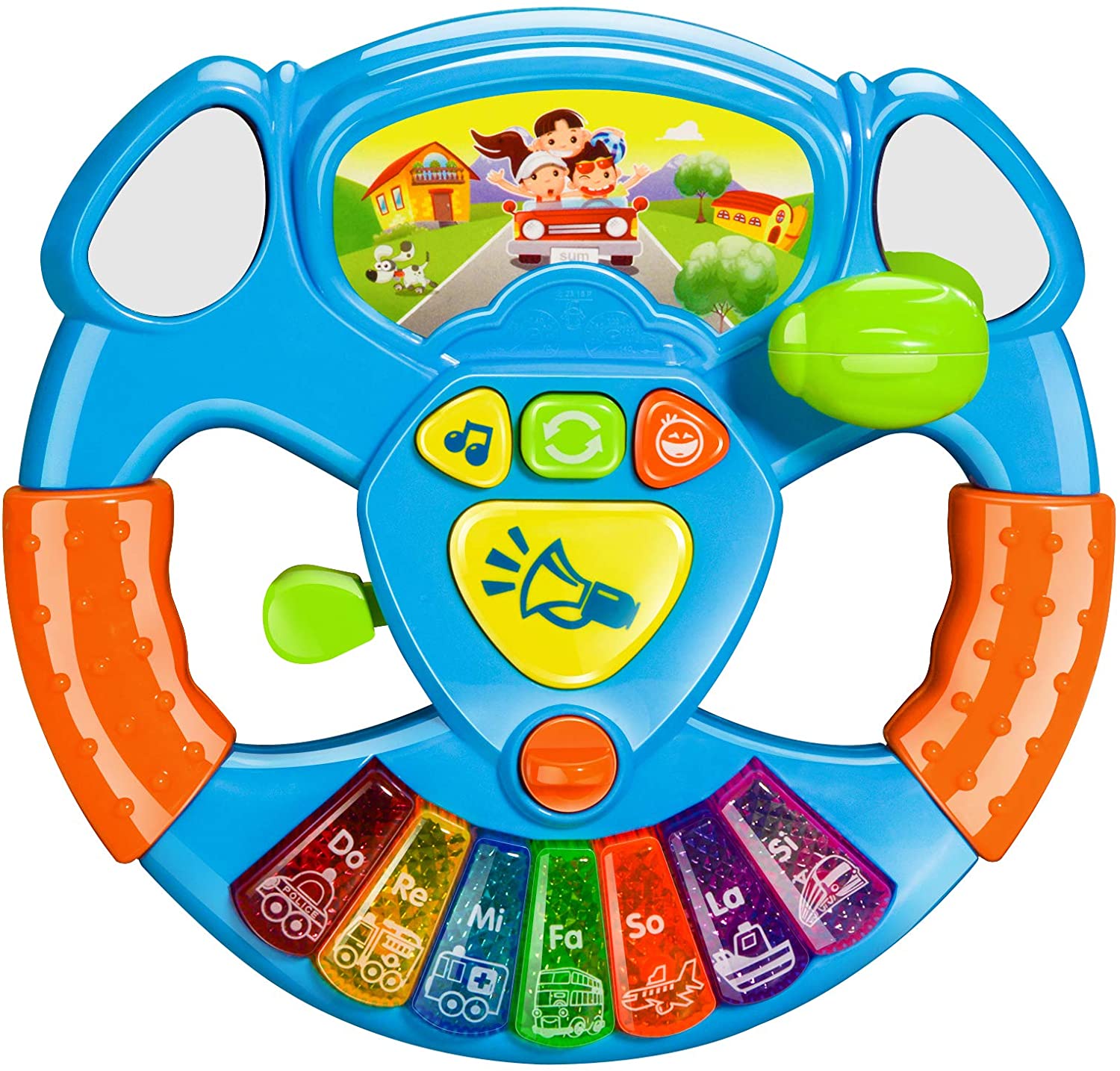 Baby Musical Toys - Lighting Up Keyboard Toddlers Music Toy Piano Set - Montessori Sensory Toy for Boys & Girls Ages  1,2,3 Years Old